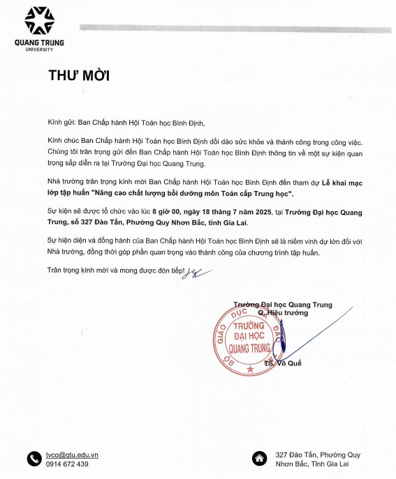 Tập huấn "Nâng cao chất lượng bồi dưỡng môn Toán cấp Trung học"